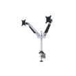 Kép 5/9 - MULTIBRACKETS 2 karos asztali konzol, M VESA Gas Lift Arm Dual Silver (15-32", max.VESA: 100x100 mm, 10 kg)