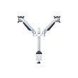 Kép 7/9 - MULTIBRACKETS 2 karos asztali konzol, M VESA Gas Lift Arm Dual Silver (15-32", max.VESA: 100x100 mm, 10 kg)
