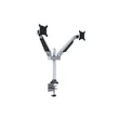 Kép 1/9 - MULTIBRACKETS 2 karos asztali konzol, M VESA Gas Lift Arm Dual Silver (15-32", max.VESA: 100x100 mm, 10 kg)