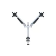 Kép 3/9 - MULTIBRACKETS 2 karos asztali konzol, M VESA Gas Lift Arm Dual Silver (15-32", max.VESA: 100x100 mm, 10 kg)