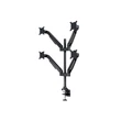 Kép 5/9 - MULTIBRACKETS 4 karos asztali konzol, M VESA Gas Lift Arm Quad Black (15-32", max.VESA: 100x100 mm, 10 kg)