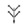 Kép 7/9 - MULTIBRACKETS 4 karos asztali konzol, M VESA Gas Lift Arm Quad Black (15-32", max.VESA: 100x100 mm, 10 kg)