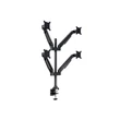 Kép 1/9 - MULTIBRACKETS 4 karos asztali konzol, M VESA Gas Lift Arm Quad Black (15-32", max.VESA: 100x100 mm, 10 kg)