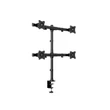 Kép 1/7 - MULTIBRACKETS Asztali konzol (4 képernyős rögzítőkar), M Deskmount Basic Quad
