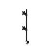 Kép 3/5 - MULTIBRACKETS Asztali konzol (2 képernyős rögzítőkar), M VESA Deskmount Officeline Dual Vertical Black (15-30")