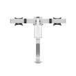 Kép 7/9 - MULTIBRACKETS Gas Lift asztali konzol (2 képernyős rögzítőkar), M VESA Gas Lift Arm Single White w. Duo Crossbar (15-28"