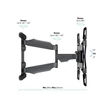 Kép 3/5 - MULTIBRACKETS Fali konzol, M VESA Flexarm Full Motion Single (32-50", max.VESA: 400x400 mm, 30 kg)