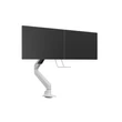 Kép 8/9 - MULTIBRACKETS Gas Lift asztali konzol (2 képernyős rögzítőkar), M VESA Gas Lift Arm Single White w. Duo Crossbar (15-28"