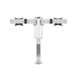 Kép 6/9 - MULTIBRACKETS Gas Lift asztali konzol (2 képernyős rögzítőkar), M VESA Gas Lift Arm Single White w. Duo Crossbar (15-28"