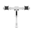 Kép 2/9 - MULTIBRACKETS Gas Lift asztali konzol (2 képernyős rögzítőkar), M VESA Gas Lift Arm Single White w. Duo Crossbar (15-28"