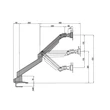 Kép 5/5 - MULTIBRACKETS Gaslift asztali rögzítő kétkaros konzol, 15-32",  fehér