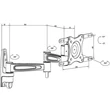 Kép 8/9 - MULTIBRACKETS Fali konzol, M VESA Flexarm 360 III Black 75 100 200 (15-32", max.VESA: 200x200 mm, 15 kg)