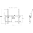 Kép 8/9 - MULTIBRACKETS Fali konzol, M Universal Tilt Wallmount Black Medium (32-65", max.VESA: 400x400 mm, 75 kg)
