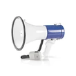 Kép 4/5 - Nedis MEPH200WT megafon, beépített sziréna, hatótávolság 1500 m, 135dB, levehető mikrofon, 25W