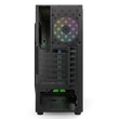 Kép 3/3 - NJOY Ház Midi ATX ANIL Tápegység nélkül, USB2.0+3.0, Fekete RGB