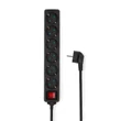 Kép 1/2 - Nedis ESOC650F2BK 6 aljzatos kapcsolós (6-os) elosztó, 5 m, 3680 W, 16 A