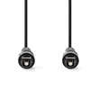 Kép 2/3 - Nedis CAGL25000BK100 optikai audio kábel, TosLink dugó, hossz 10m
