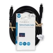 Kép 3/3 - Nedis CAGL25000BK50 optikai audio kábel, TosLink dugó, hossz 5m