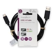 Kép 3/3 - Nedis CCGL60600BK20 USB A - USB C (USB-C) kábel, USB2.0, 15W, hossz 2m
