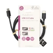 Kép 3/3 - Nedis CCGL60700BK10 USB C - USB C (USB-C) kábel, USB2.0, 60W, hossz 1m