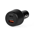 Kép 1/4 - Nedis CCPD30W100BK szivargyújtós töltö / táp, 48W, 2x 3A, USB-A / USB-C, bemenet 12V / 24V