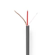 Kép 1/3 - Nedis COTR15011GY100 mikrofon kábel 2 x 0,12 mm2 | Réz | 100 m