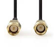 Kép 3/3 - Nedis CSGL02000BK10 SMA kábel, aranyozott, 50 Ohm, árnyékolt,  1m