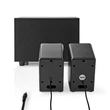 Kép 3/5 - Nedis CSPR10021BK PC (hangfal) hangszóró 2.1, 33 W, 3,5mm sztereo jack