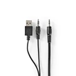 Kép 4/5 - Nedis CSPR10021BK PC (hangfal) hangszóró 2.1, 33 W, 3,5mm sztereo jack