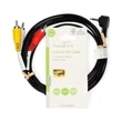 Kép 3/3 - Nedis CVGL22400BK20 audio / video kábel, 3,5 mm, 3x RCA dugó, 2m