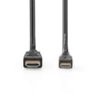 Kép 2/3 - Nedis CVGL34500BK15 mini HDMI - HDMI kábel, 4K@30Hz, 10,2 Gbps, 1,5m