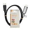Kép 3/3 - Nedis CCGL37100BK10 Display port dugó - HDMI dugó kábel 1080p, 1m