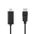 Kép 1/3 - Nedis CCGL37100BK10 Display port dugó - HDMI dugó kábel 1080p, 1m