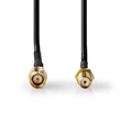 Kép 1/3 - Nedis CSGL02010BK10 SMA kábel, 50 Ohm, 1m