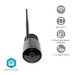 Kép 1/5 - Nedis WIFICO40CBK okos kültéri kamera, Wi-Fi, Full HD 1080p, IP65