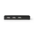 Kép 3/5 - Nedis UHUBU2730BK aktív 7 portos USB HUB, USB 2.0, 5V táp
