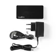 Kép 1/5 - Nedis UHUBU2730BK aktív 7 portos USB HUB, USB 2.0, 5V táp