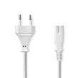 Kép 2/3 - Nedis CEGL11040WT20 táp kábel IEC-320-C7, 2 x 0.75 mm, hossz 2m, fehér
