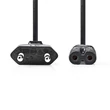 Kép 2/3 - Nedis CEGL11040BK50 táp kábel IEC-320-C7, 2 x 0.75 mm, hossz 5m