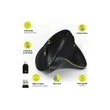 Kép 4/5 - PORT DESIGNS RIGHT HANDED BLUETOOTH® WIRELESS & RECHARGEABLE ERGONOMIC MOUSE
