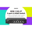 Kép 2/5 - QNAP Switch 5x2500Mbps, Nem Menedzselhető, Asztali - QSW-1105-5T