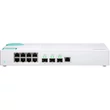 Kép 2/2 - QNAP Switch 8x1000Mbps + 1x10000 SFP+ Combo + 2x10000Mbps SFP+, Nem menedzselhető, Asztali - QSW-308-1C
