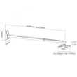 Kép 3/3 - REFLECTA Fali konzol Vesta 152 Wall Mount