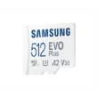 Kép 2/5 - SAMSUNG Memóriakártya, EVO Plus microSD kártya (2021) 512GB, CLASS 10, UHS-1, U3, V30, A2, + Adapter, R130/W