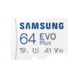 Kép 1/5 - SAMSUNG Memóriakártya, EVO Plus microSD kártya (2021) 64GB, CLASS 10, UHS-1, U1, V10, A1, + Adapter, R130/W