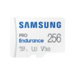 Kép 1/5 - SAMSUNG Memóriakártya, PRO Endurance microSD kártya 256 GB, CLASS 10, UHS-I (SDR104), + SD Adapter, R100/W40