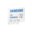 Kép 2/5 - SAMSUNG Memóriakártya, PRO Endurance microSD kártya 32GB, CLASS 10, UHS-I (SDR104), + SD Adapter, R100/W30