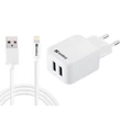 Kép 1/2 - SANDBERG 230V-os töltő, AC Charger EU Lightning 2.4A