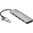 Kép 2/3 - SANDBERG Hub és elosztó, USB-C/A to 4xUSB 3.0 Hub