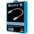 Kép 2/2 - SANDBERG USB-C tartozék, USB-C Charge Cable 0.2m